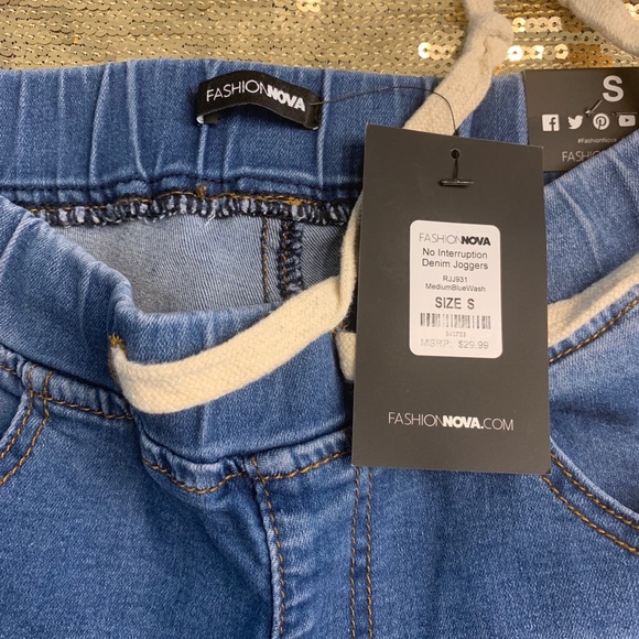 Fashion Nova No Interruption Joggers NWT Small - Picture 4 of 5